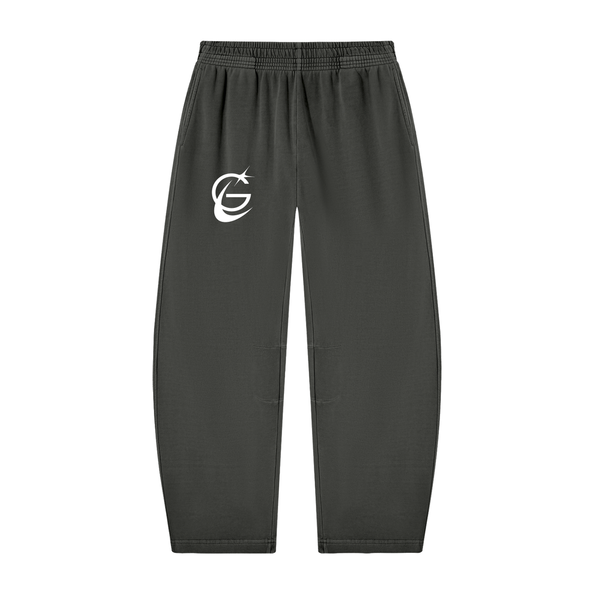 GAFAUDI Unisex Vintage Washed Barrel Leg Sweatpants