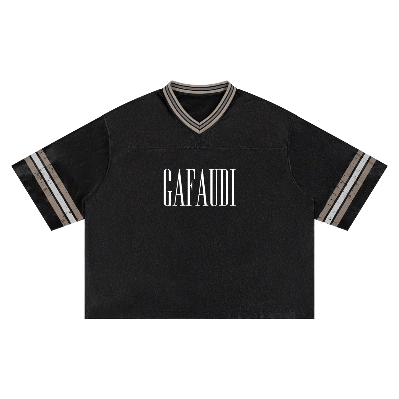 GAFAUDI Unisex Boxy Striped Soccer Jersey