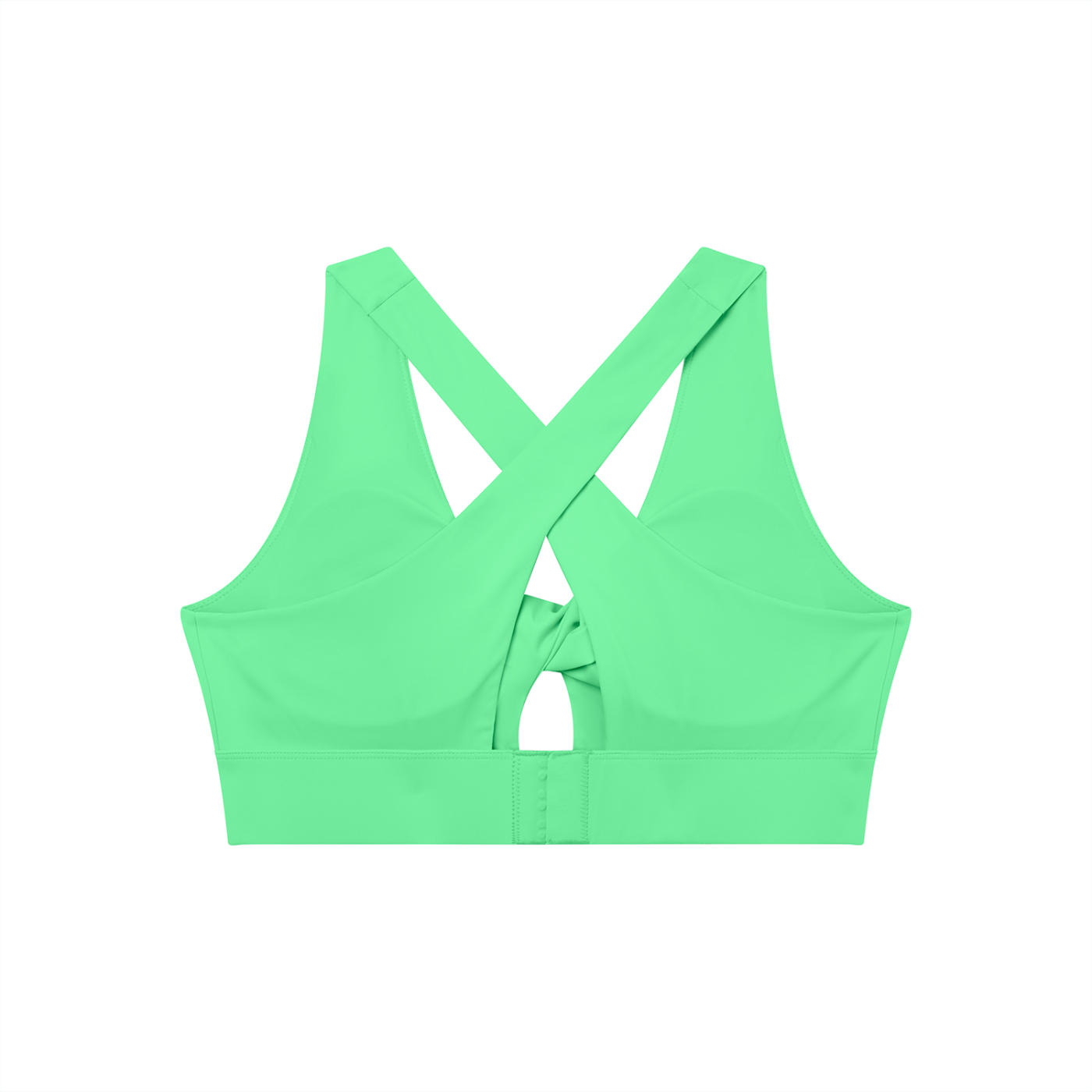 GAFAUDI Women's Twist Front V-Neck Sports Bra