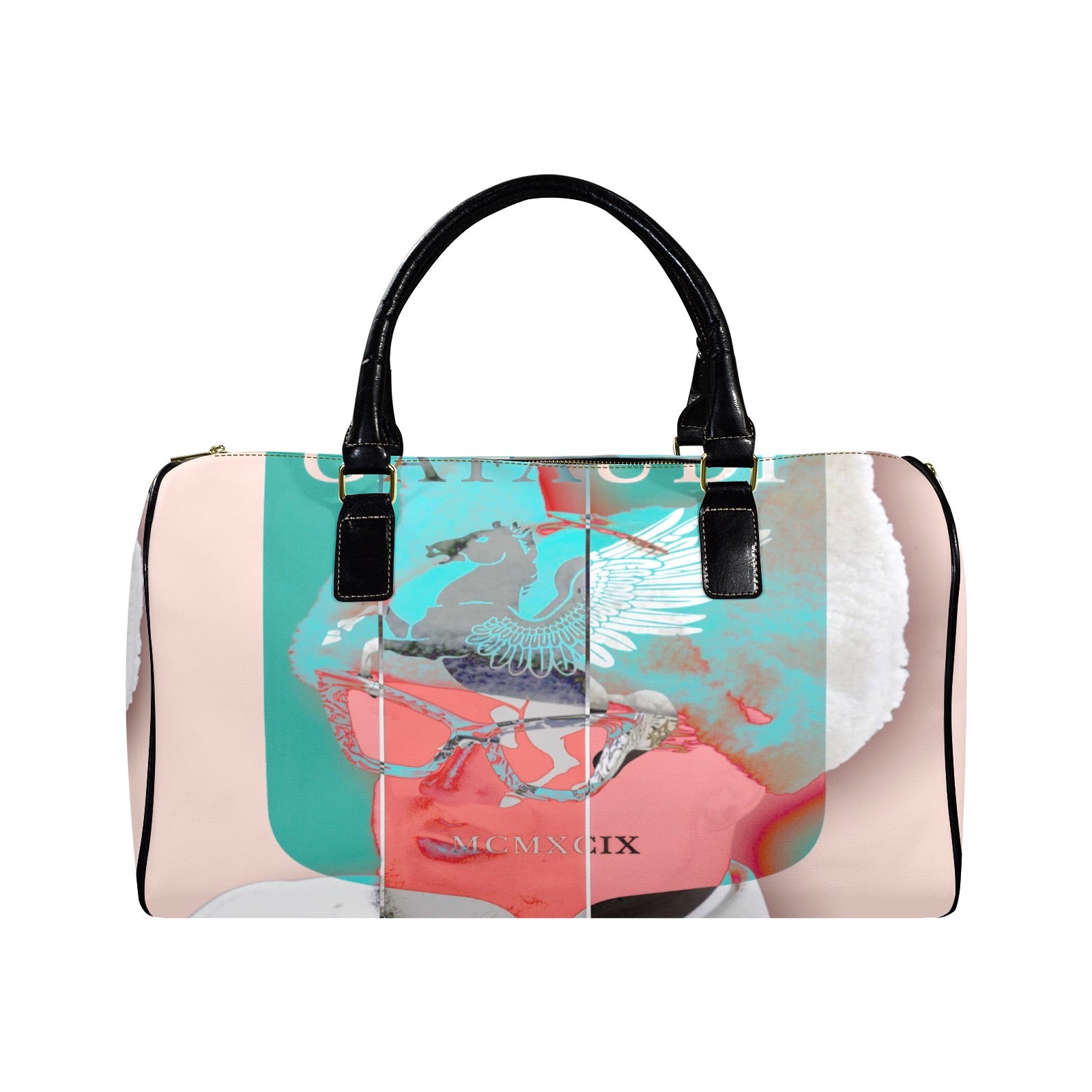 GAFAUDI "Virgil Abloh" Leather Travel Bag-Small