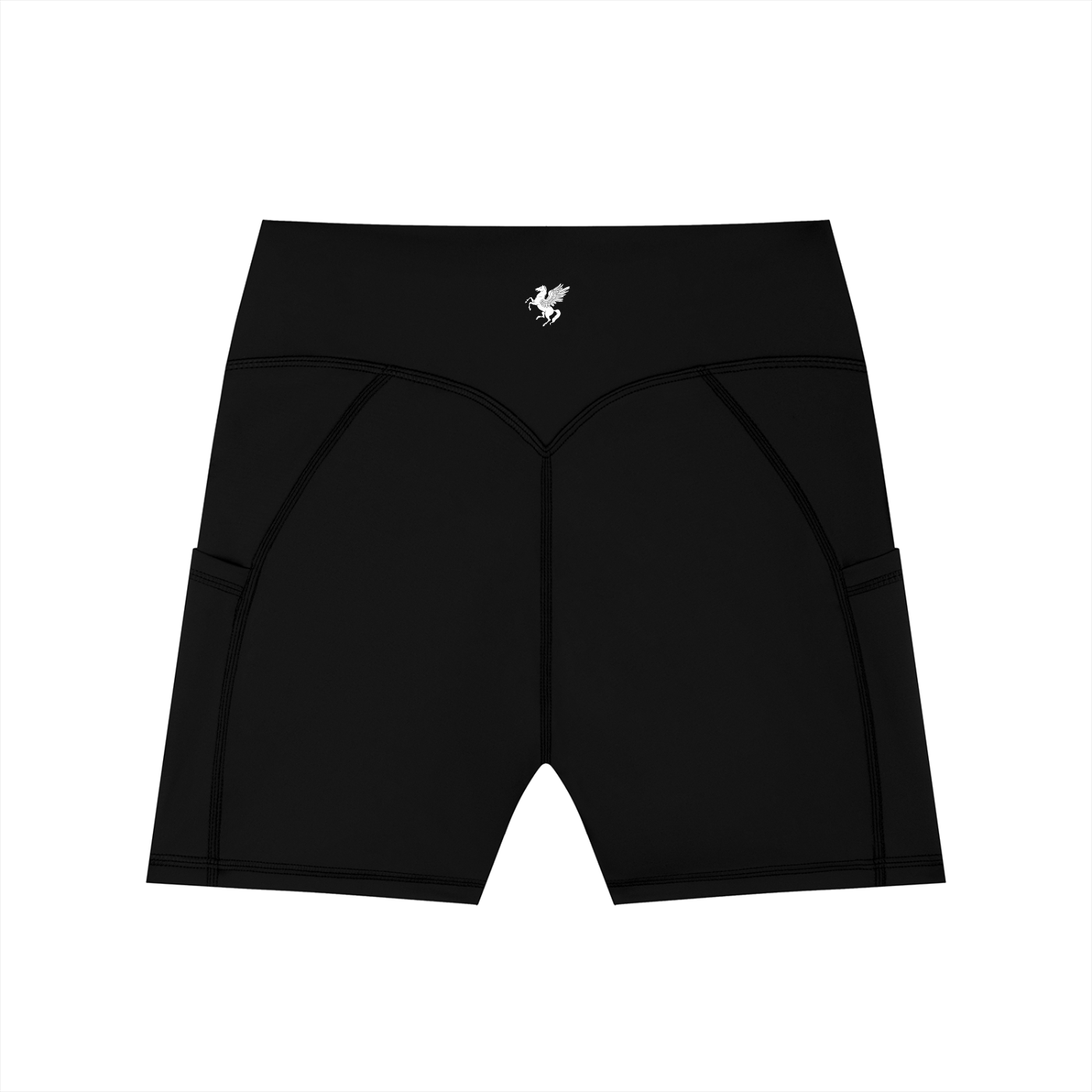 GAFAUDI Women's High-Waisted Pocket Biker Shorts