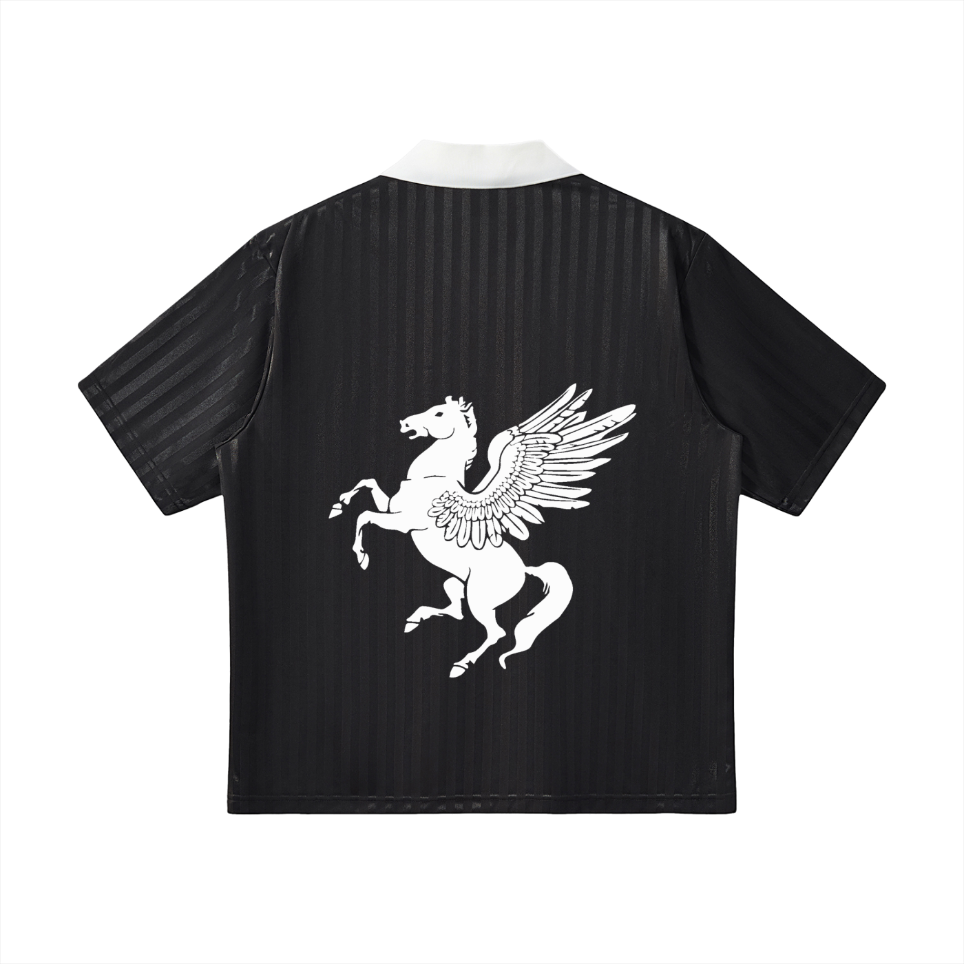 GAFAUDI Contrast Collar Striped Soccer Jersey