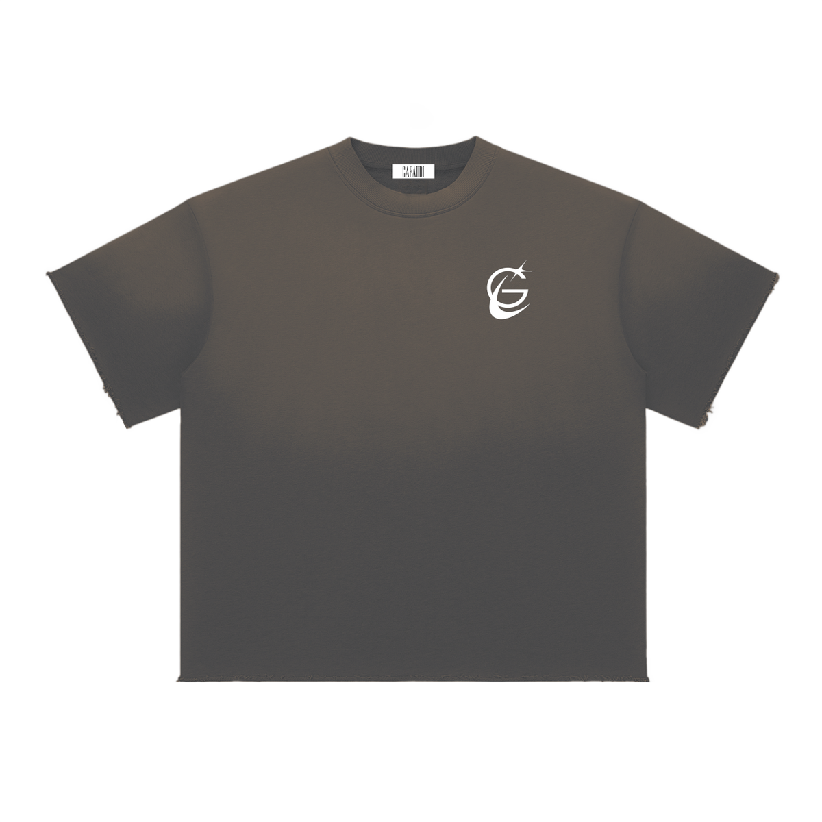 GAFAUDI "Stella Nova" Sun Fade Raw Edge T-Shirt