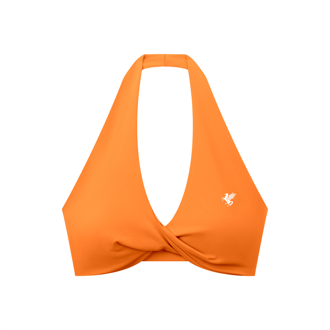 GAFAUDI Women's Pleated Halter Sports Bra