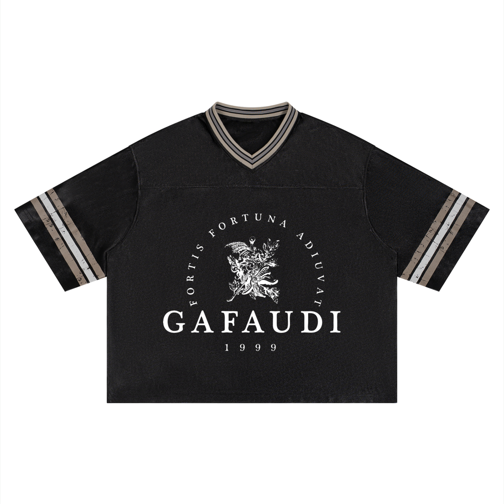GAFAUDI Unisex Boxy Striped Soccer Jersey
