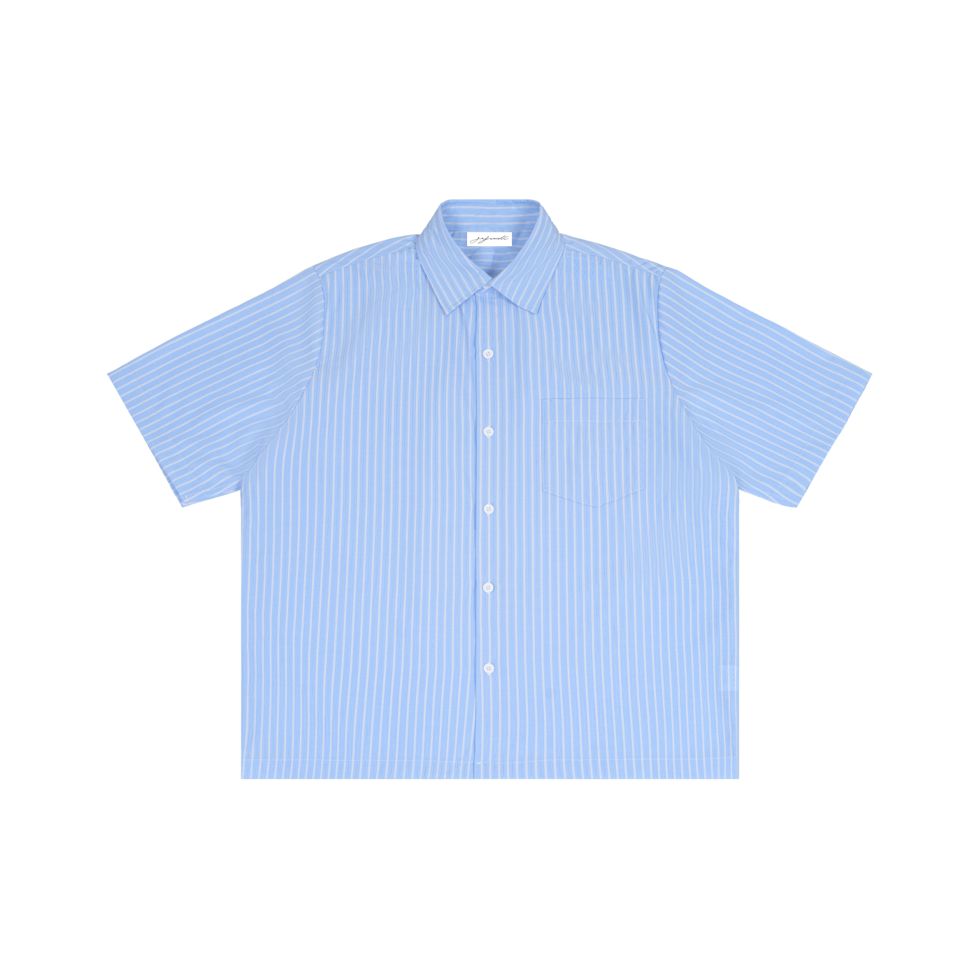 GAFAUDI Striped Boxy Short Sleeve Shirt