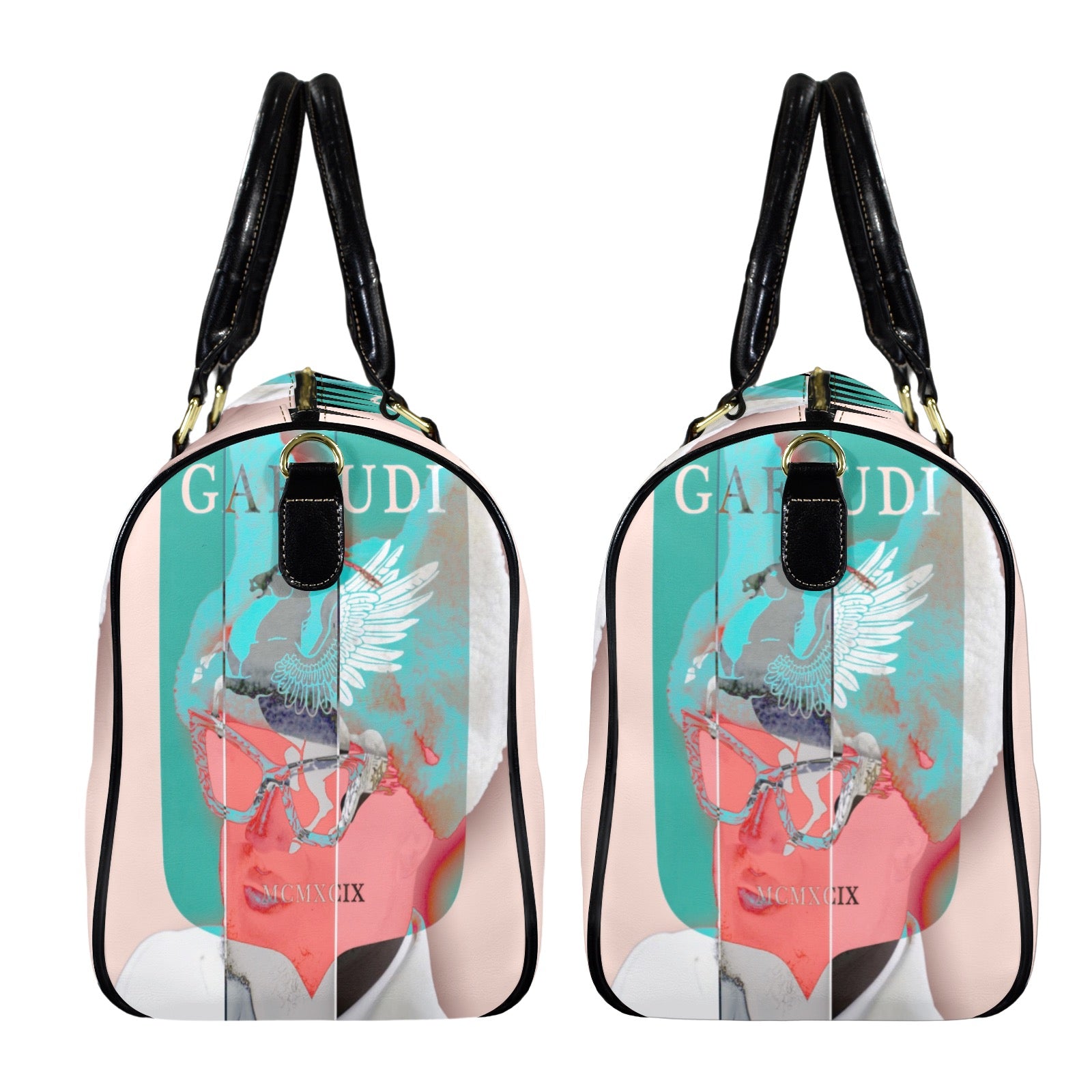 GAFAUDI "Virgil Abloh" Leather Travel Bag-Small