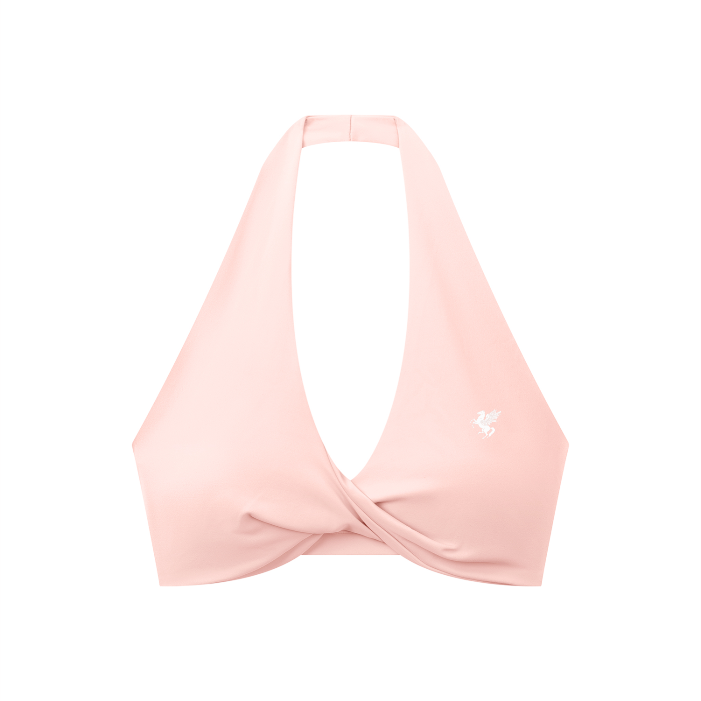 GAFAUDI Women's Pleated Halter Sports Bra