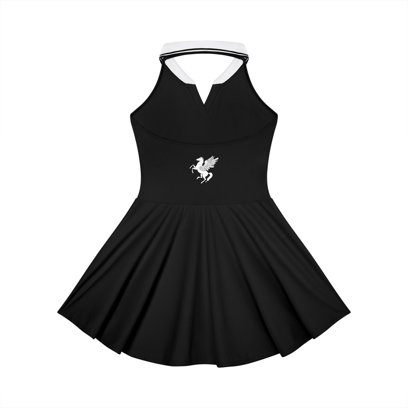 GAFAUDI Women's Collared Halter A-Line Tennis Dress