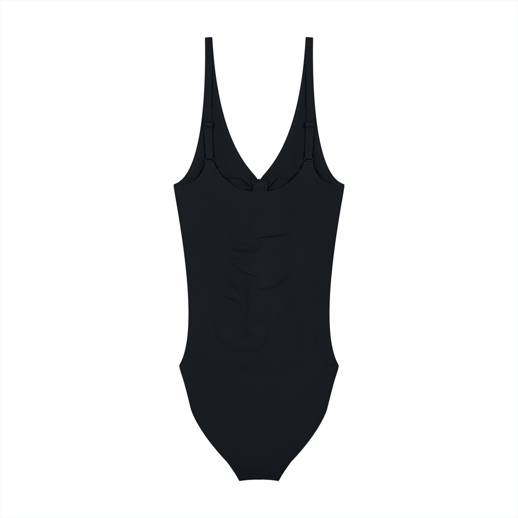 GAFAUDI Women’s Full-Zip Ruched Bodysuit