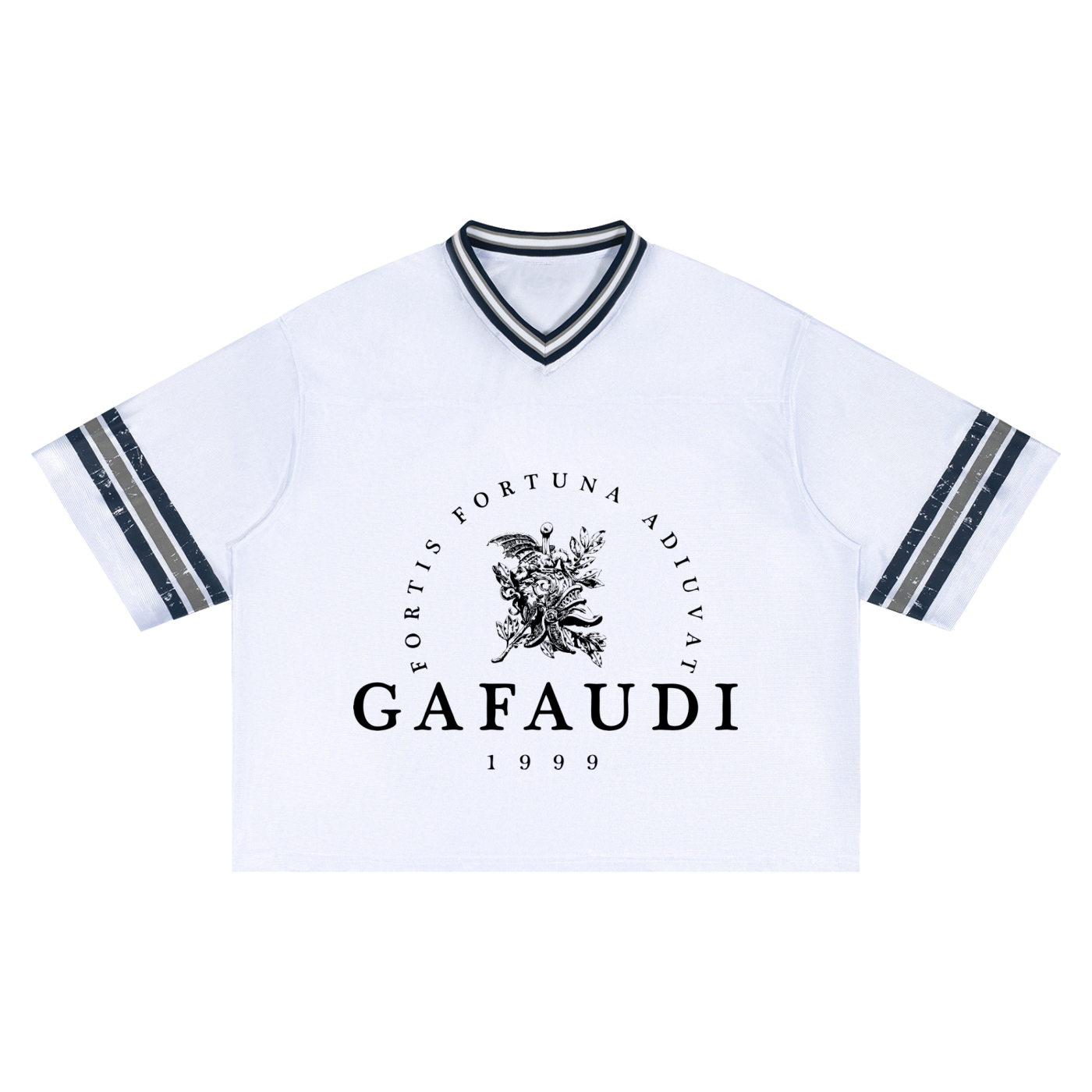 GAFAUDI Unisex Boxy Striped Soccer Jersey