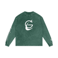 GAFAUDI "Stella Nova" Acid Wash Oversize Long Sleeve T-Shirt
