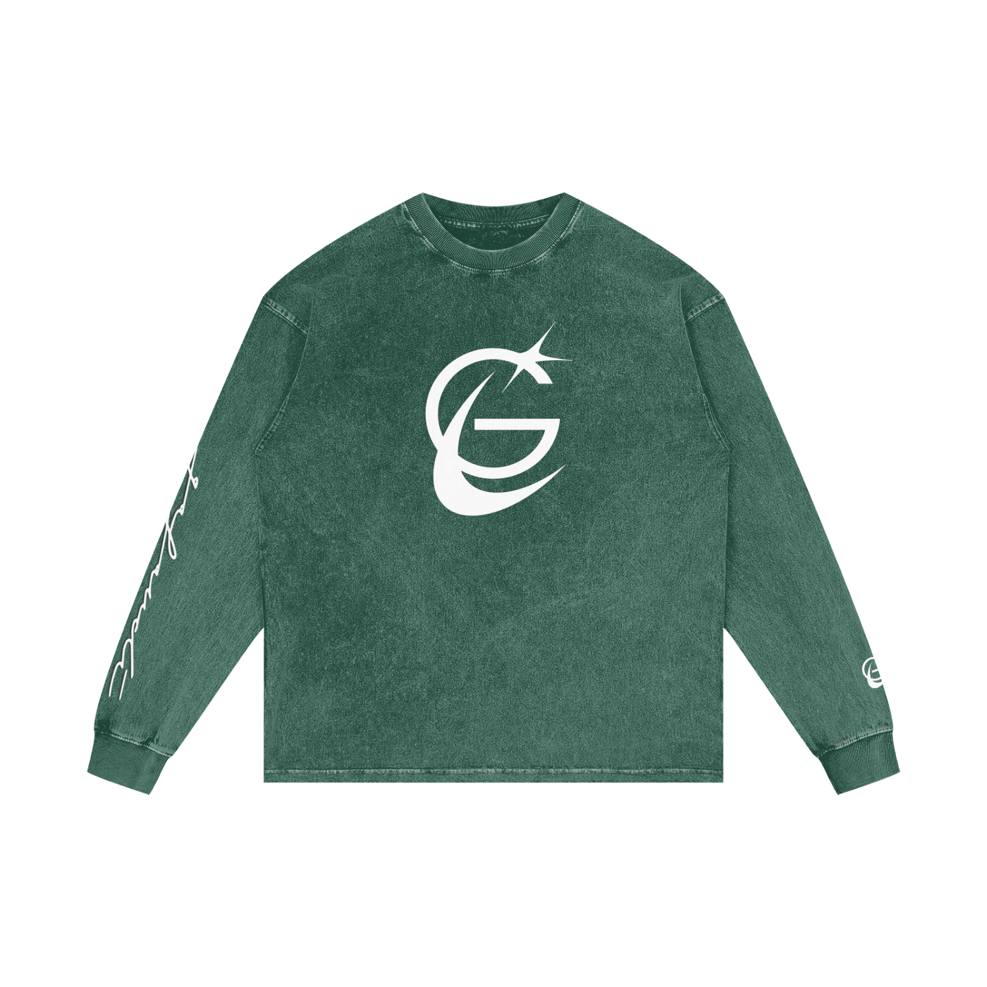 GAFAUDI "Stella Nova" Acid Wash Oversize Long Sleeve T-Shirt