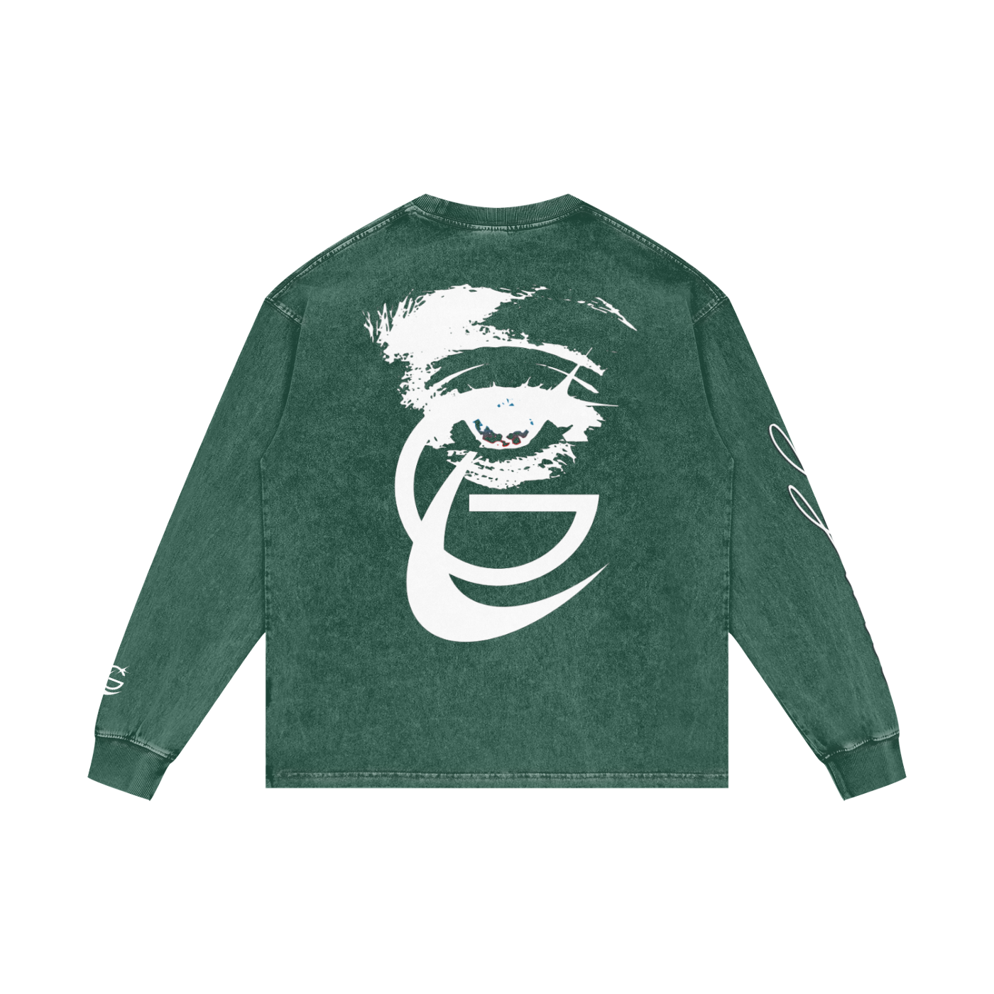 GAFAUDI "Stella Nova" Acid Wash Oversize Long Sleeve T-Shirt
