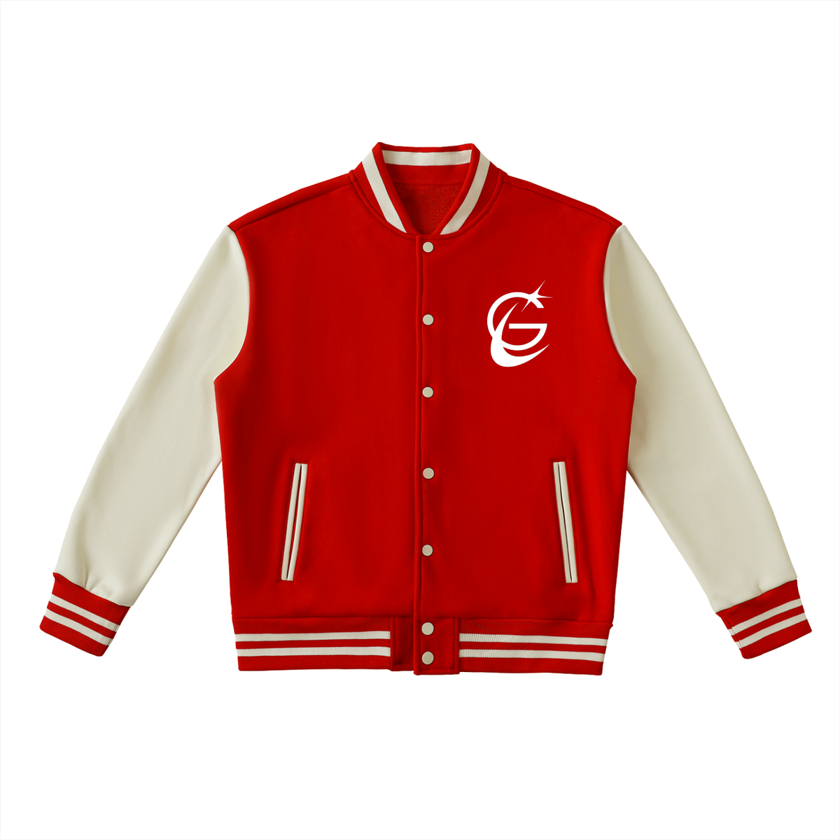 GAFAUDI "Stella Nova" Two-Tone Fleeced Varsity Jacket