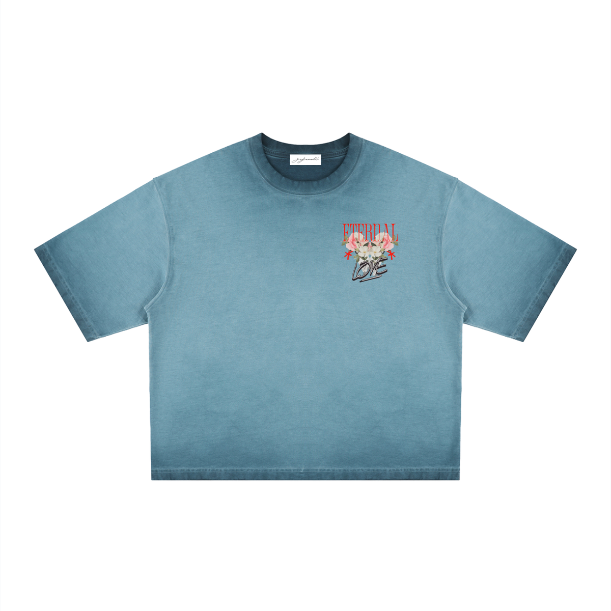 GAFAUDI Unisex Reverse Dyed Boxy T-Shirt