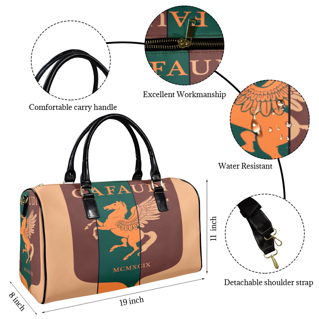 GAFAUDI Leather Travel Bag-Small