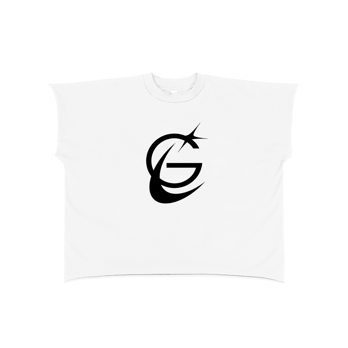 GAFAUDI "Stella Nova" Raw Edge Boxy Non-Shrink T-Shirt