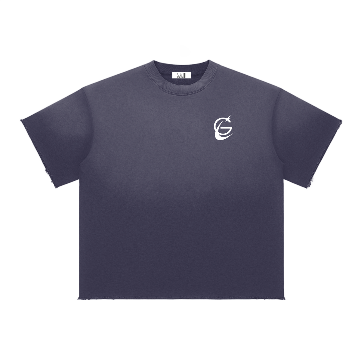 GAFAUDI "Stella Nova" Sun Fade Raw Edge T-Shirt