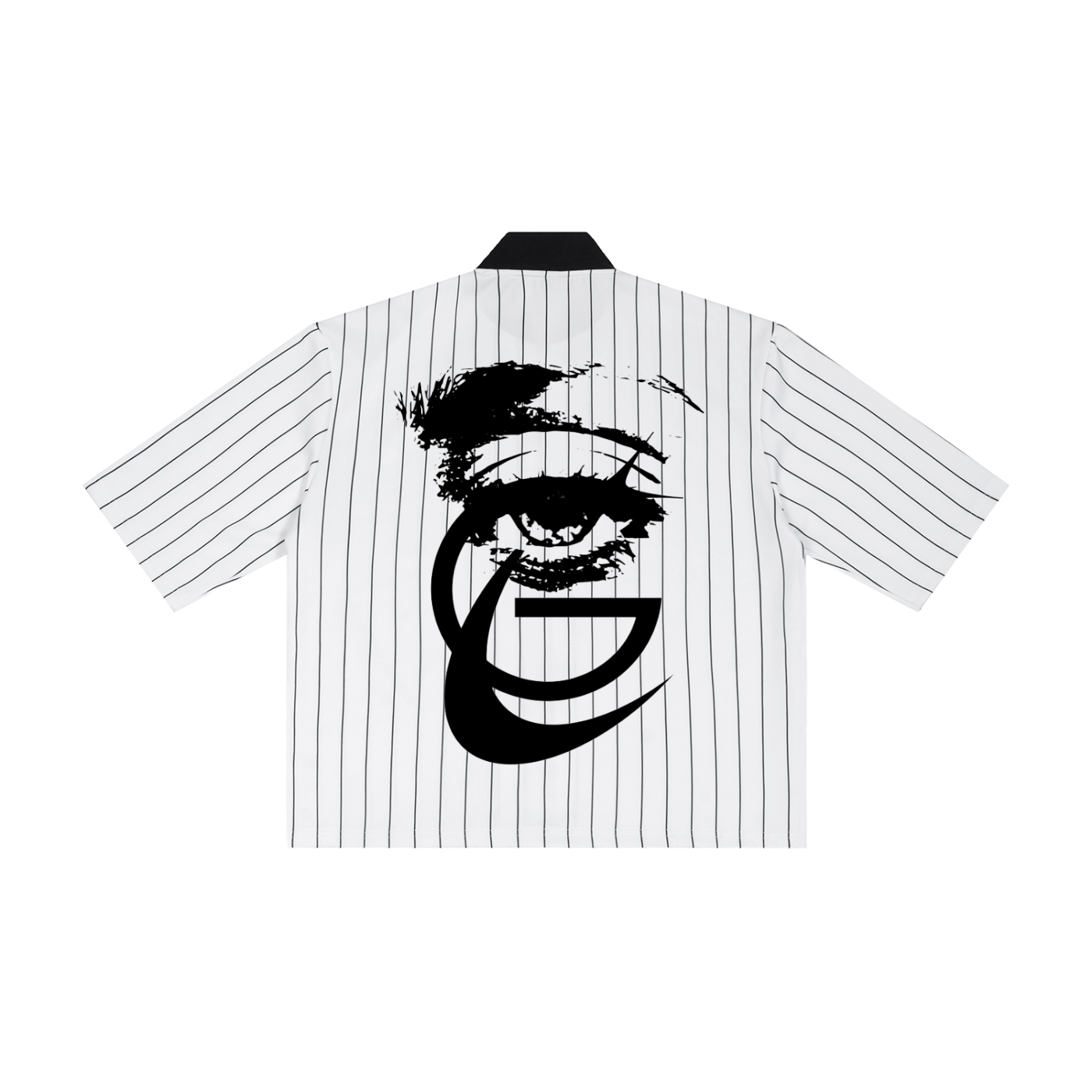 GAFAUDI "Stella Nova" Unisex Striped Full-Zip Baseball Jersey