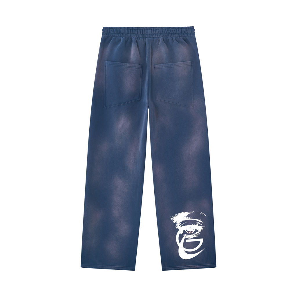 Unisex Sunfade Wide Leg Fleece Sweatpants