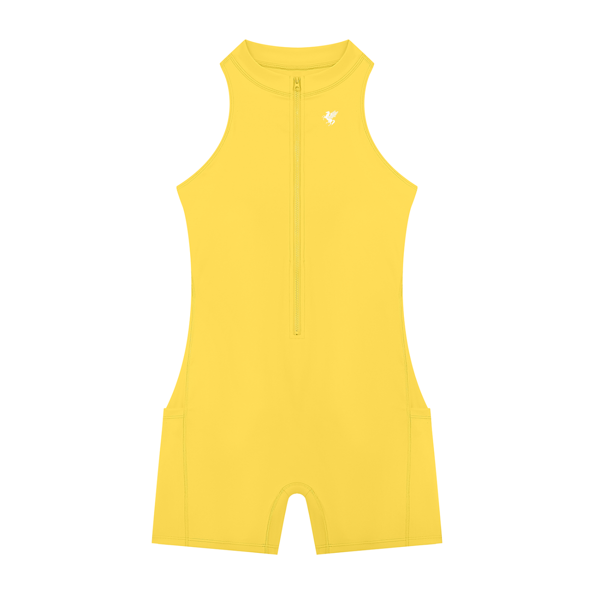 GAFAUDI Women’s Quarter-Zip Yoga Romper