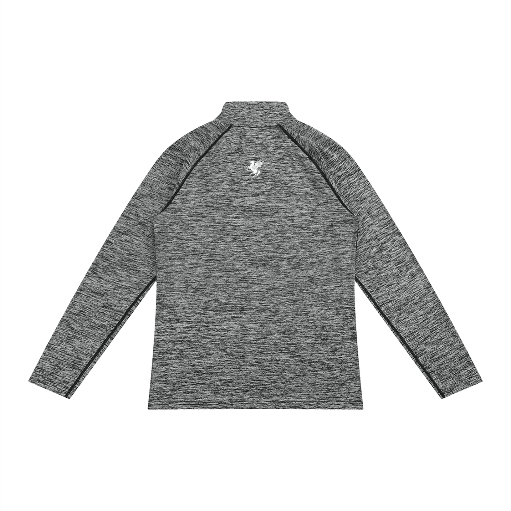GAFAUDI Men's Quarter-Zip Performance Long Sleeve T-Shirt
