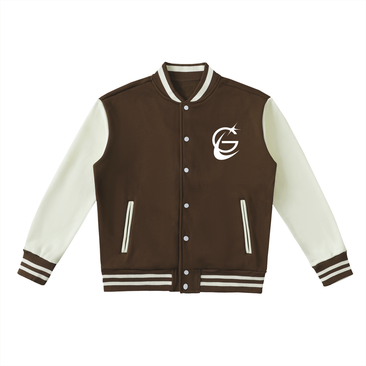 GAFAUDI "Stella Nova" Two-Tone Fleeced Varsity Jacket