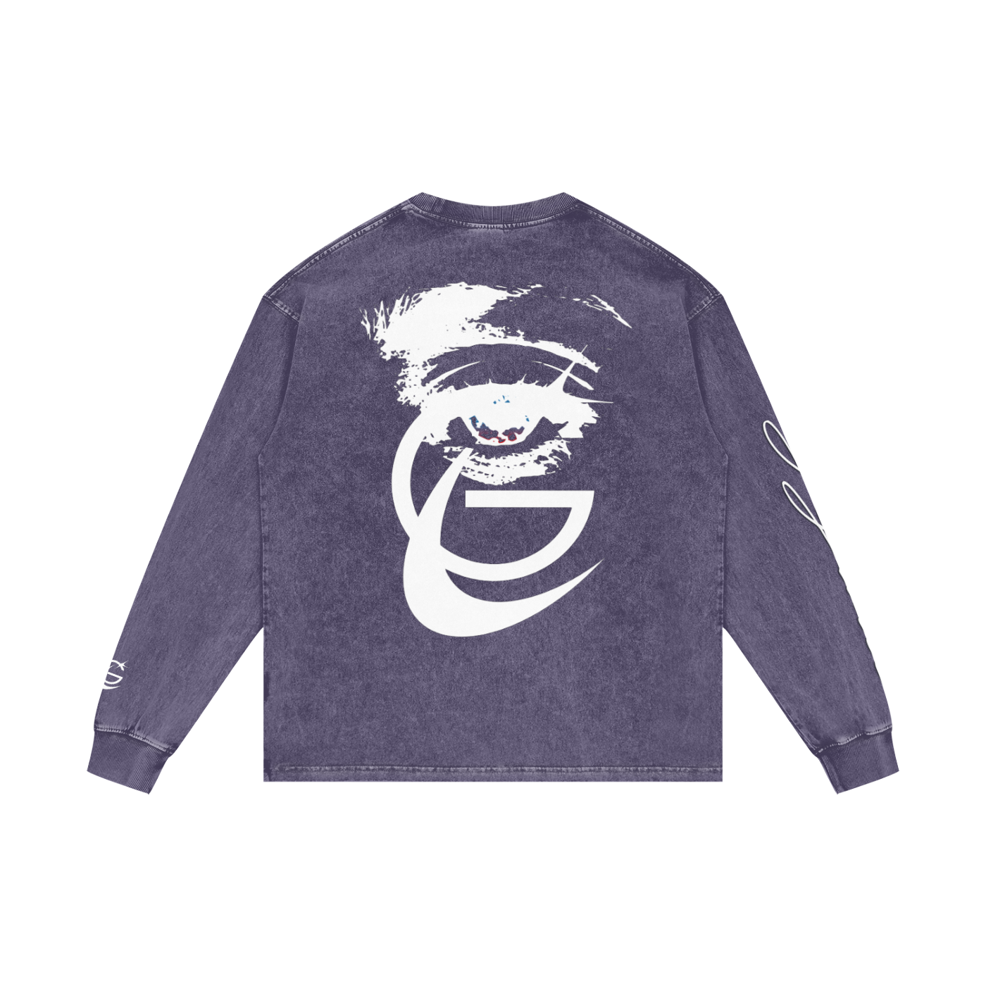 GAFAUDI "Stella Nova" Acid Wash Oversize Long Sleeve T-Shirt