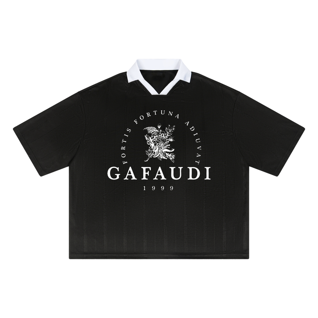 GAFAUDI Unisex Striped Boxy Soccer Jersey