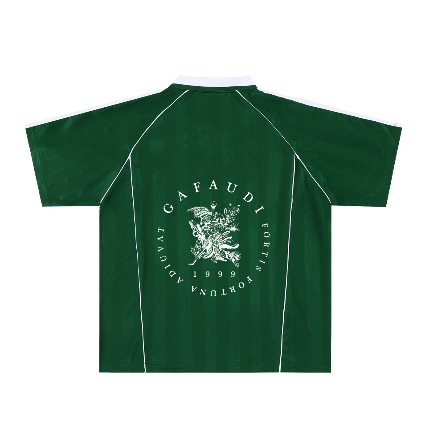 GAFAUDI Shadow Stripe Collared Soccer Jersey