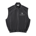 GAFAUDI Unisex Vintage Wash Mesh Full-Zip Vest