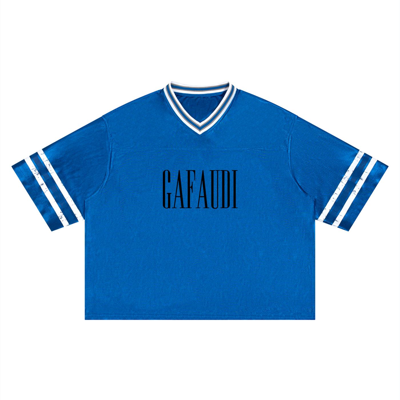 GAFAUDI Unisex Boxy Striped Soccer Jersey