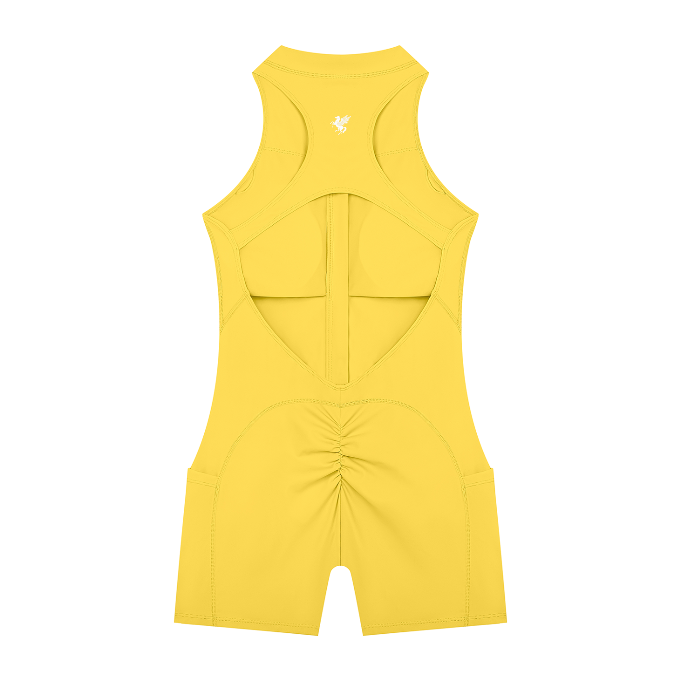 GAFAUDI Women’s Quarter-Zip Yoga Romper