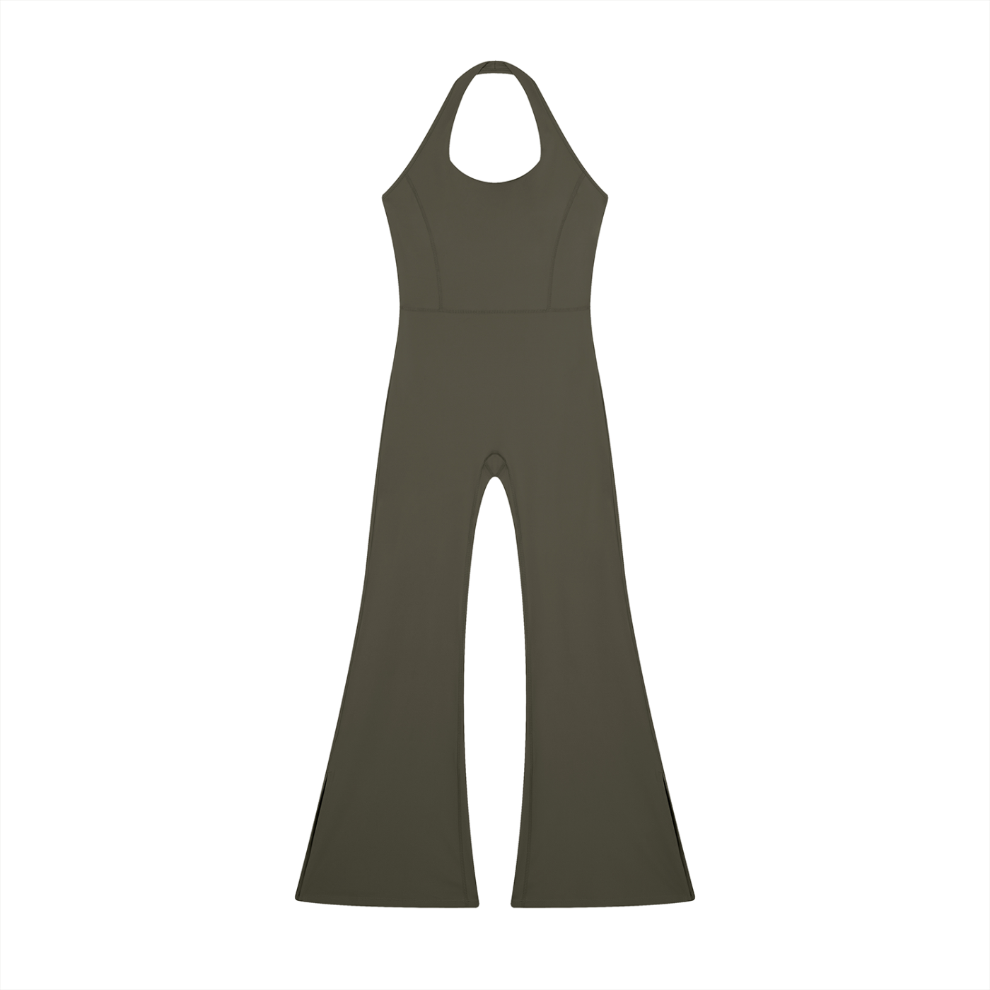 GAFAUDI Women’s Halter Flared Jumpsuit