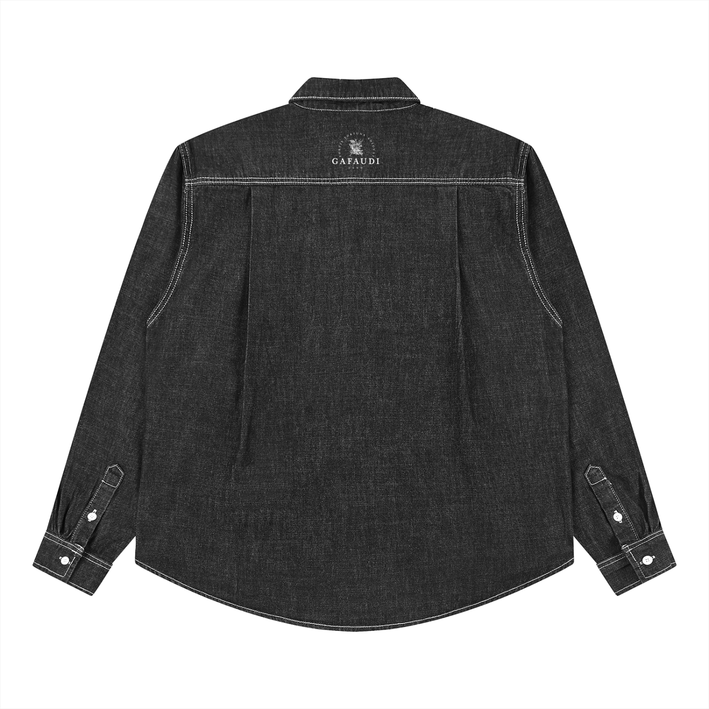 GAFAUDI Unisex Vintage Wash Denim Shirt