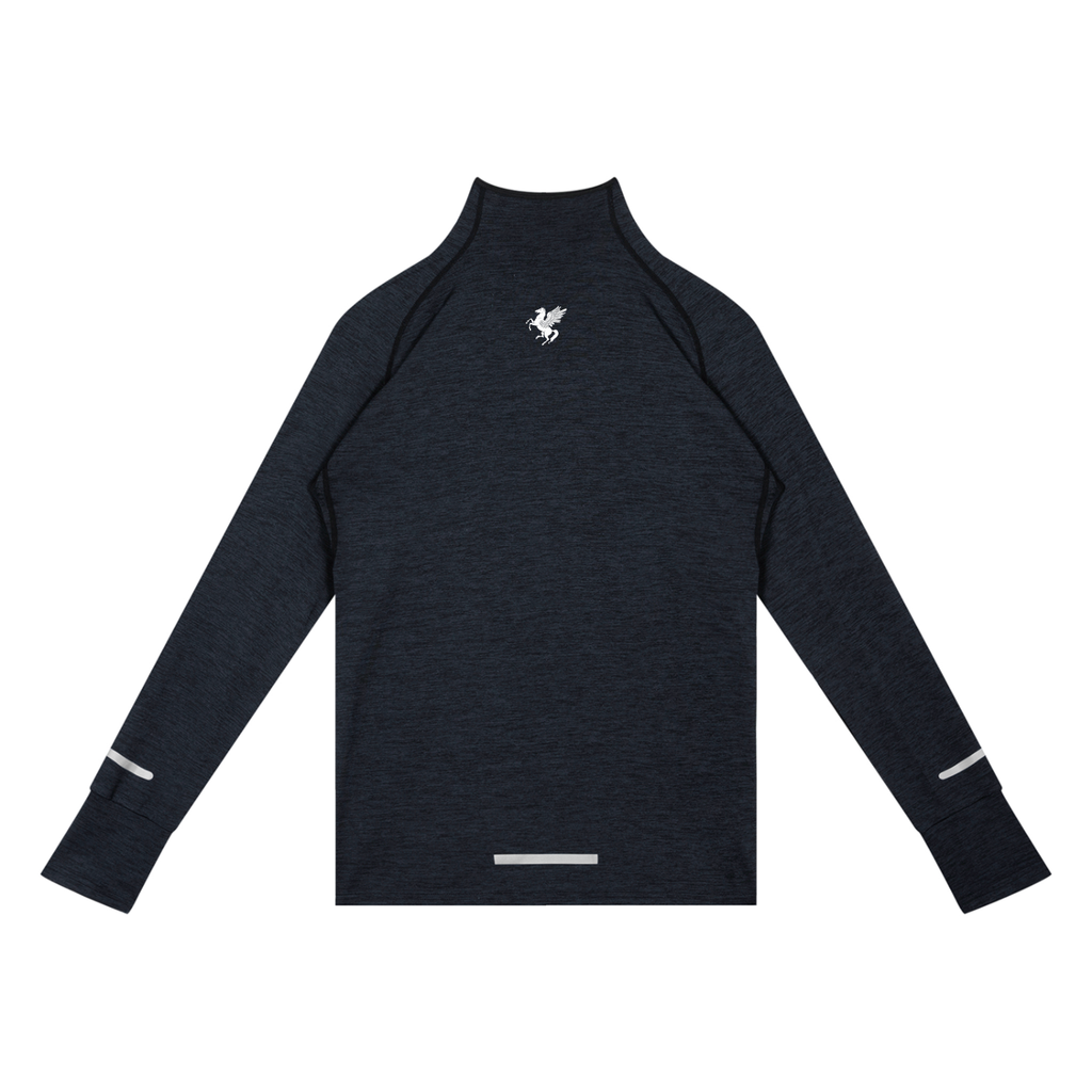 GAFAUDI Men's Quarter-Zip Raglan Training T-Shirt