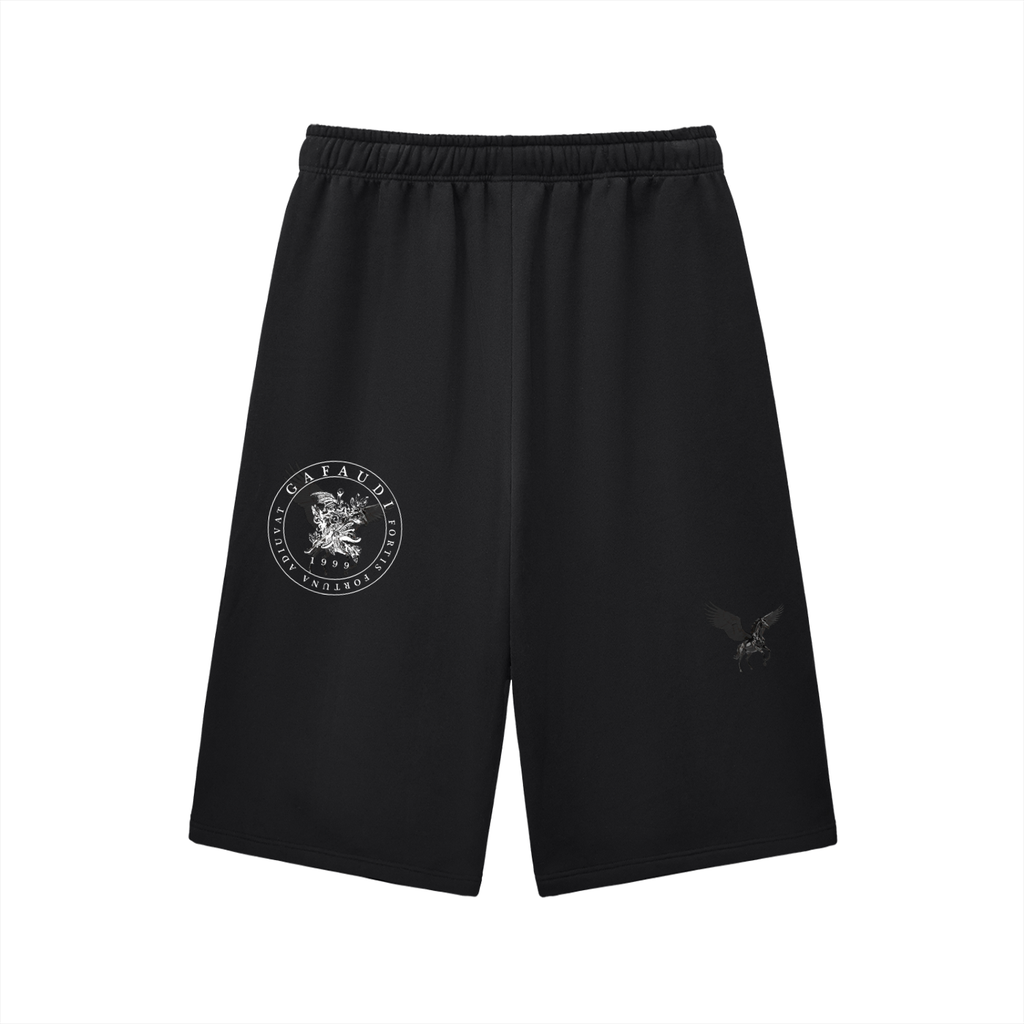 Relaxed Drawstring Three-quarter Sweatpants