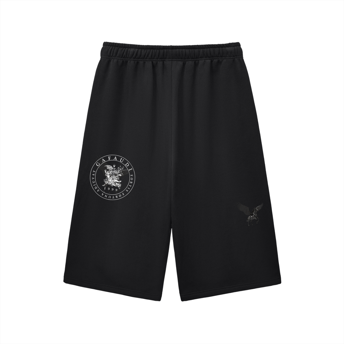Relaxed Drawstring Three-quarter Sweatpants