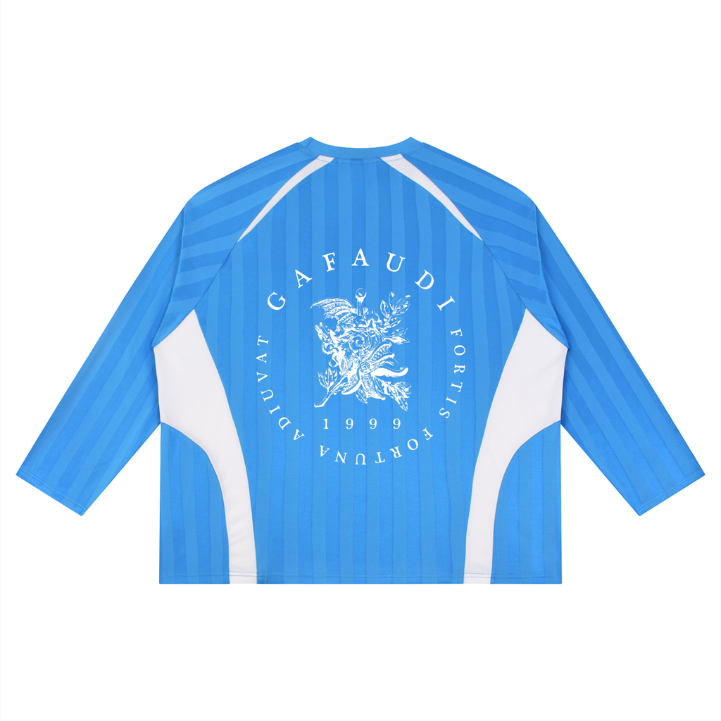 GAFAUDI Unisex Color Block Jacquard Soccer Jersey