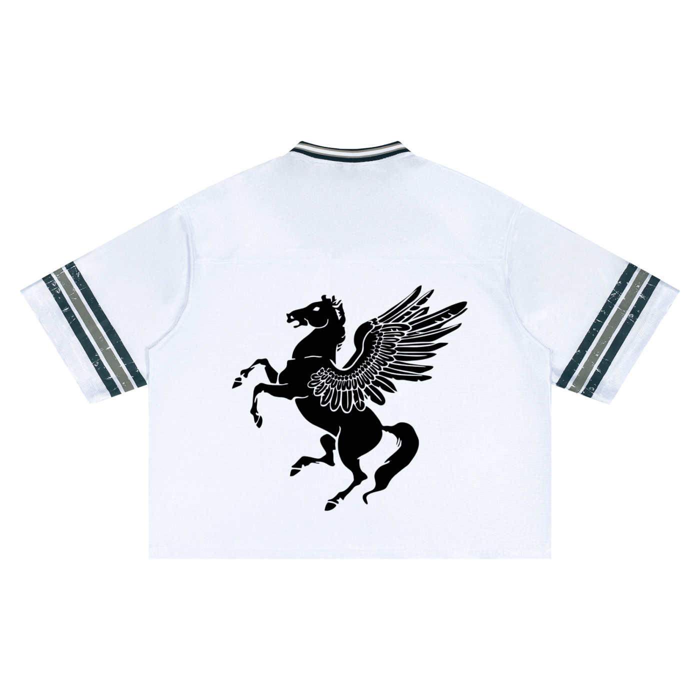 GAFAUDI Unisex Boxy Striped Soccer Jersey