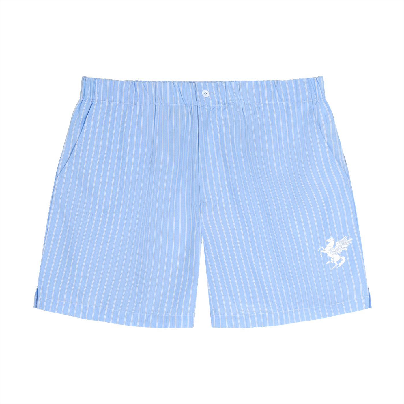 GAFAUDI Striped Elastic Waist Shorts