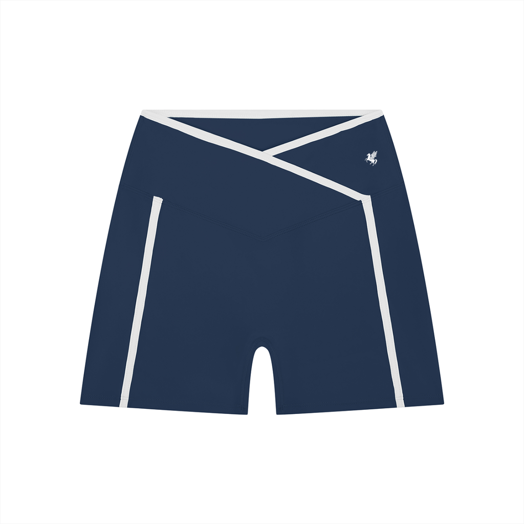 GAFAUDI Women’s High Rise Color Block Yoga Shorts