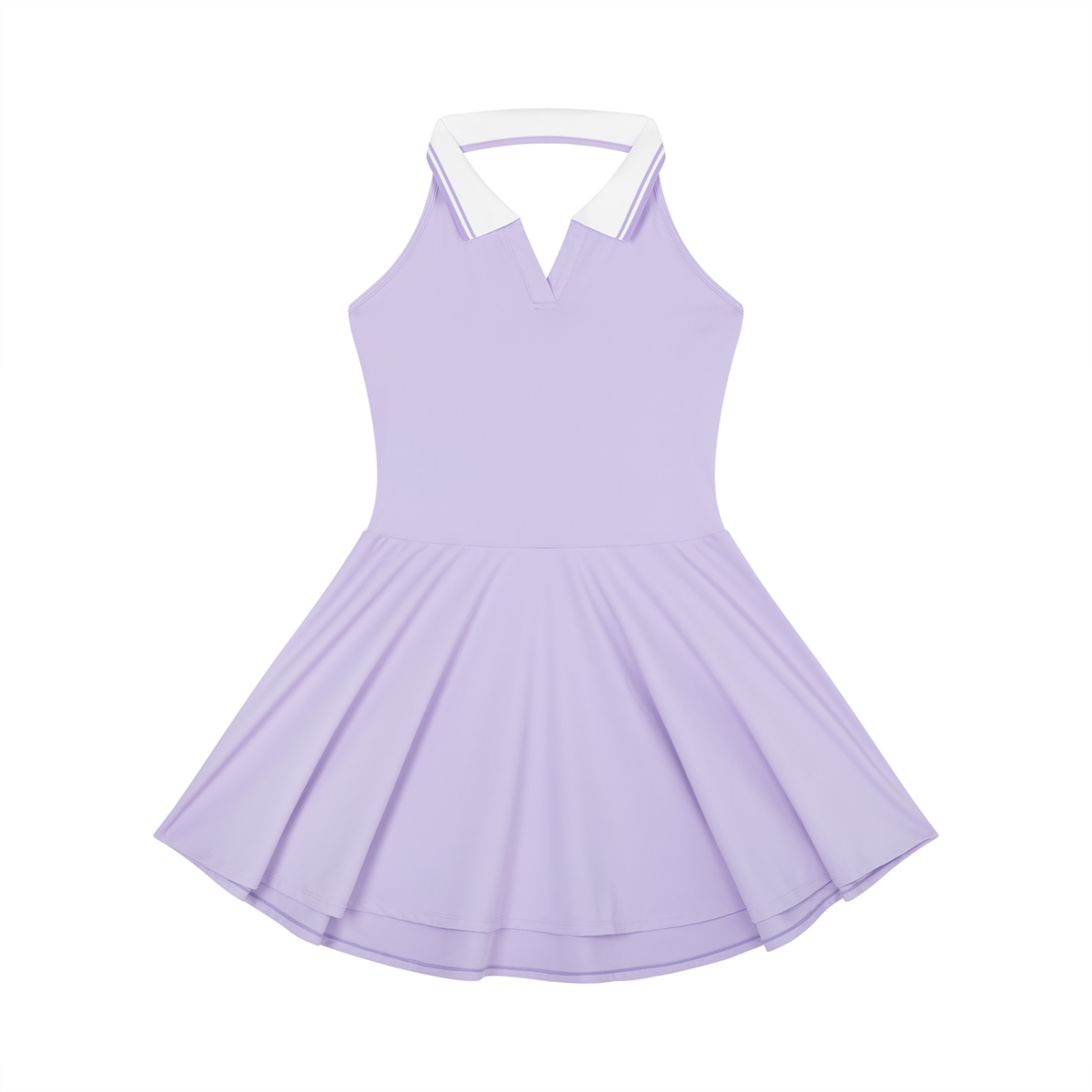 GAFAUDI Women's Collared Halter A-Line Tennis Dress