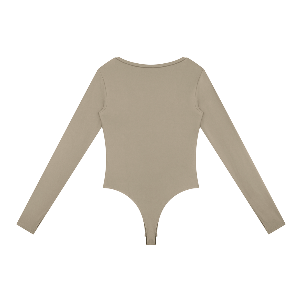 GAFAUDI Women's Tight Long Sleeve Yoga Bodysuit