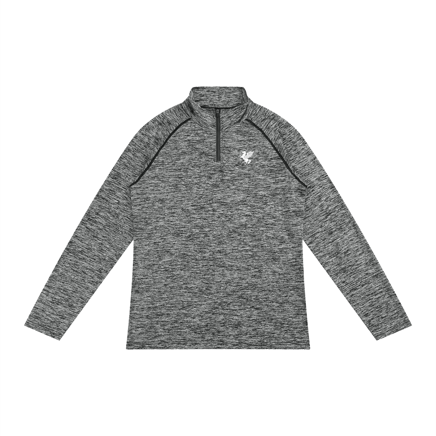 GAFAUDI Men's Quarter-Zip Performance Long Sleeve T-Shirt