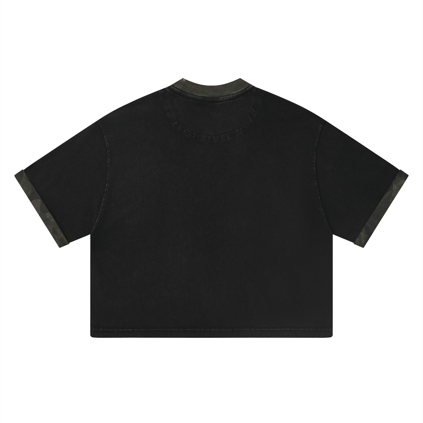 GAFAUDI Unisex Mineral Washed Boxy Panel T-Shirt