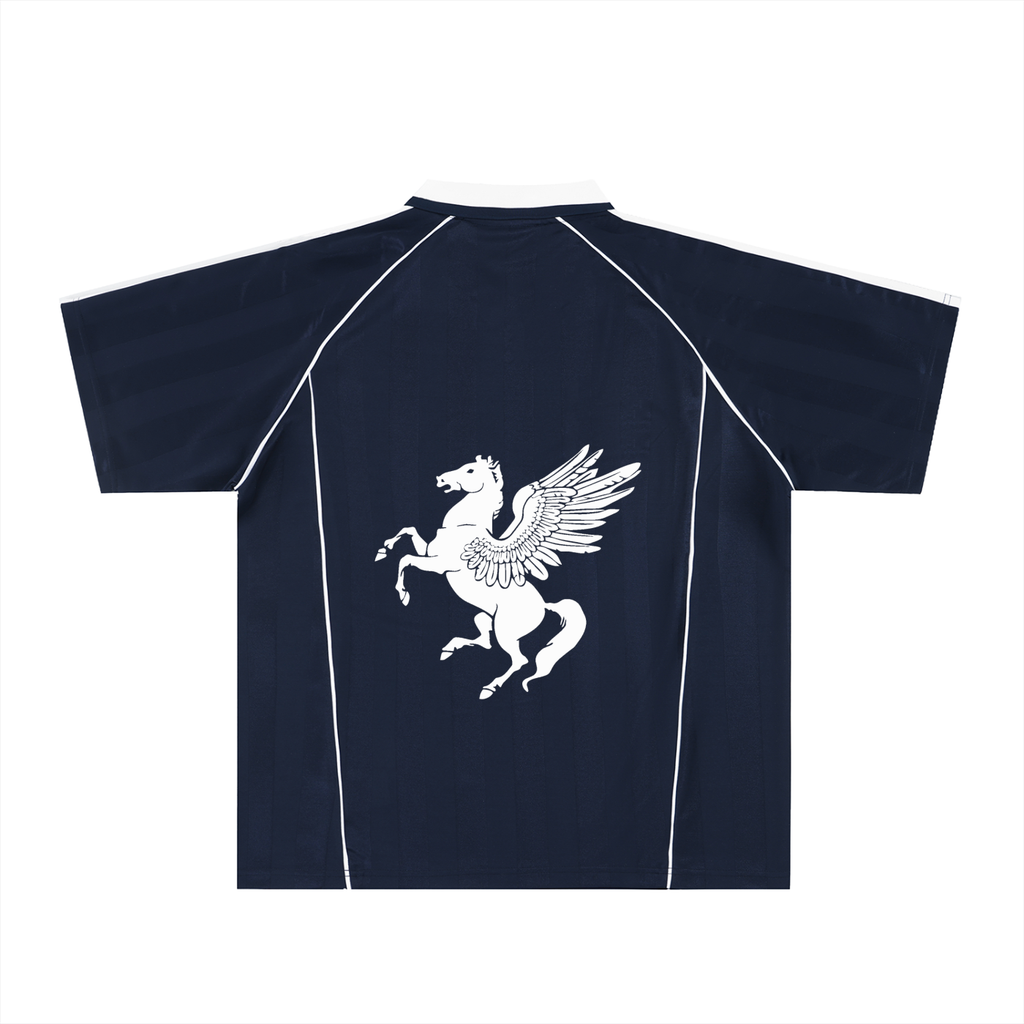 GAFAUDI Shadow Stripe Collared Soccer Jersey