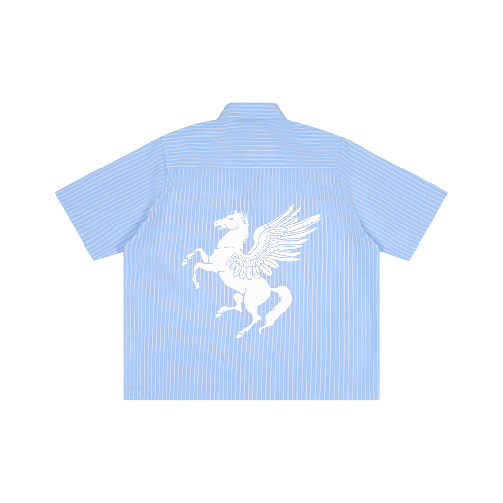 GAFAUDI Striped Boxy Short Sleeve Shirt