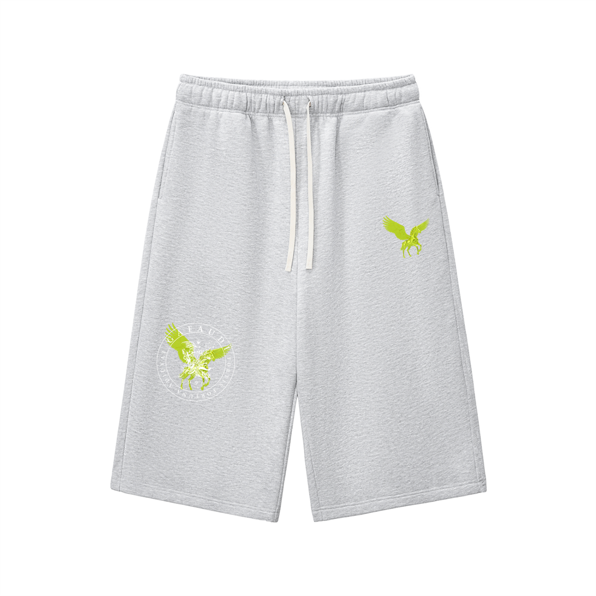 Relaxed Drawstring Three-quarter Sweatpants